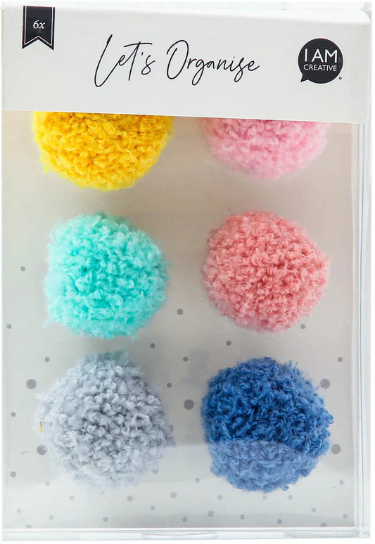 I AM CREATIVE Magnet Pompon Let`s Organize 4035.52 6 Stück Idealshop