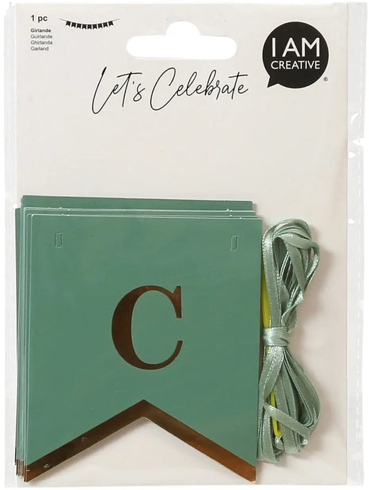 I AM CREATIVE Mini Wimpel Celebrate2m 6010.974 mint Idealshop