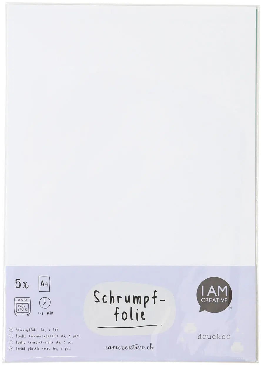 I AM CREATIVE Shrinkfolie A4 4010.5 Drucker, 5 Blatt Idealshop