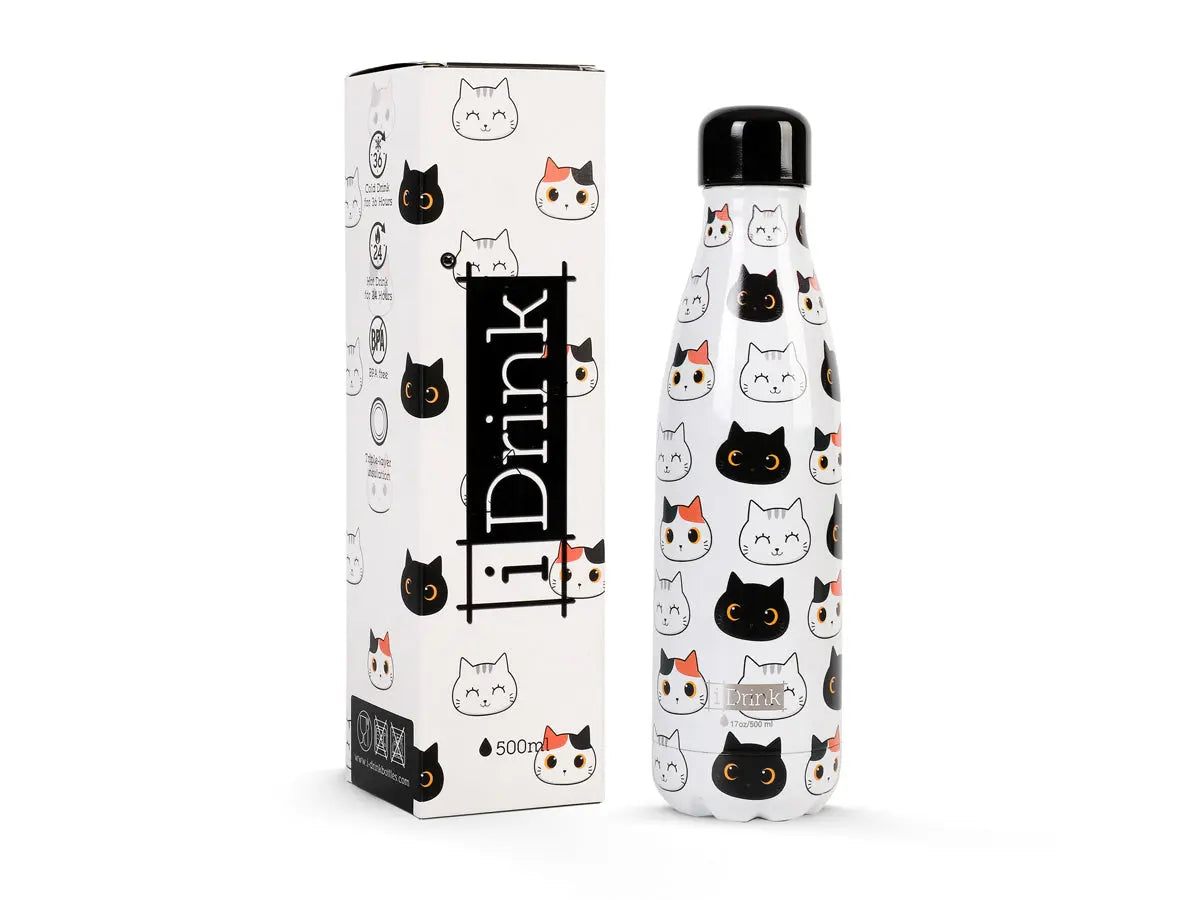 I-DRINK Thermosflasche 500ml ID0093 Cat Idealshop