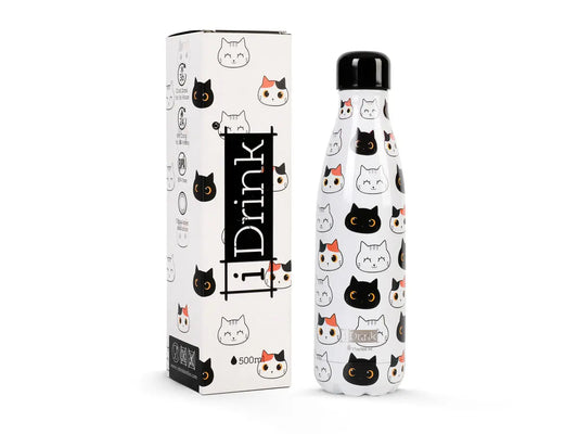 I-DRINK Thermosflasche 500ml ID0093 Cat Idealshop