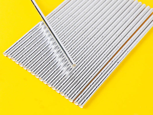 I-DRINK   Trinkhalm Papier silber Idealshop