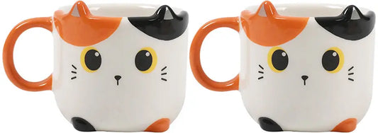 I-TOTAL Espressotassen 2er Set XL2520B Orange Cat Idealshop