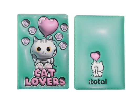 I-TOTAL Notizbuch 3D A5 XL1840Q white Cat Idealshop