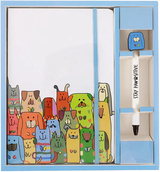 I-TOTAL Set Notizbuch und Stift XL2159 Stay Pawsitive Idealshop