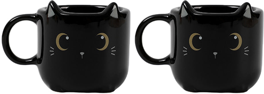 I-TOTAL Espressotassen 2er Set XL2520A Black Cat Idealshop