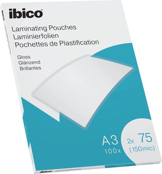 IBICO Laminiertasche A3 627319 glanz, 75my 100 Stk Idealshop