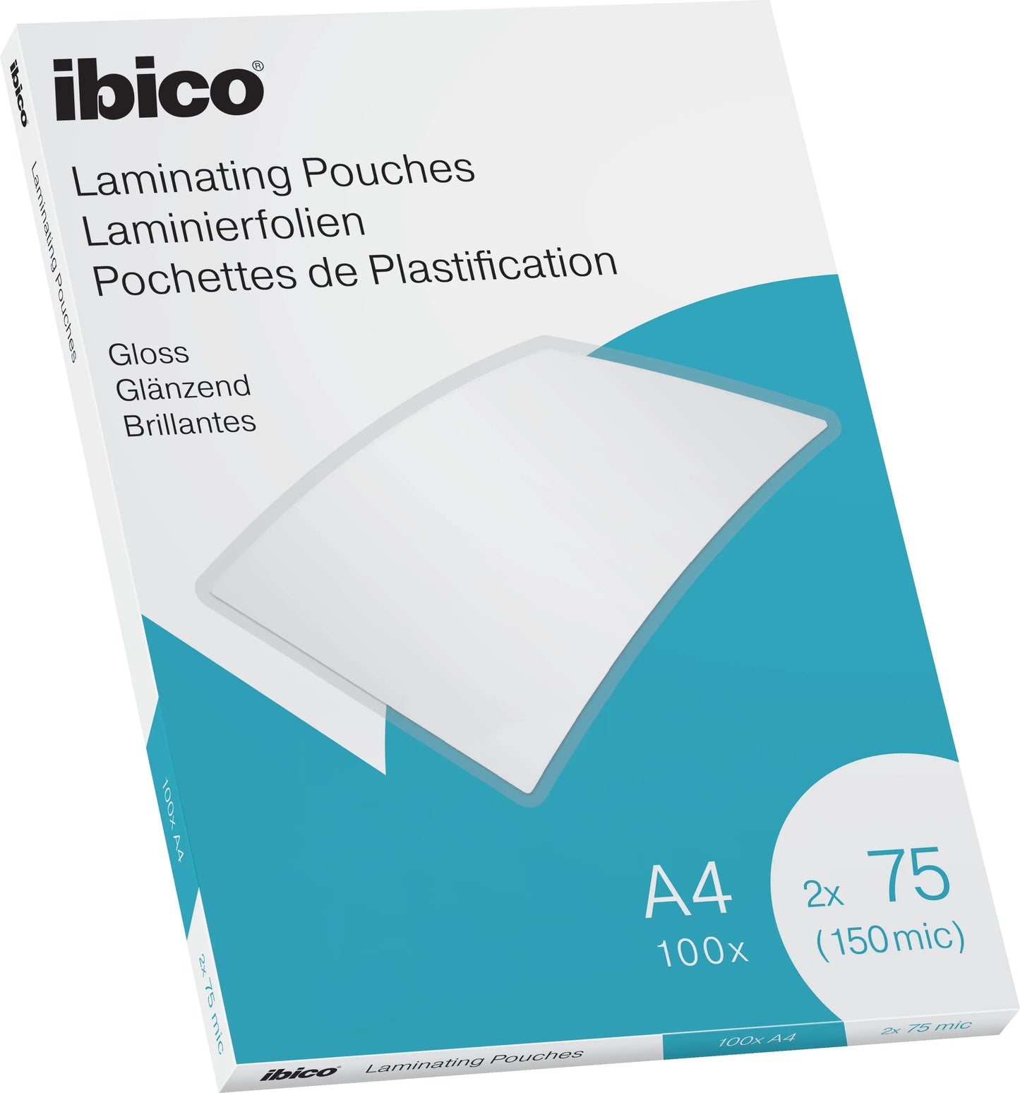 IBICO Laminiertasche A4 627316 glanz, 75my 100 Stk Idealshop
