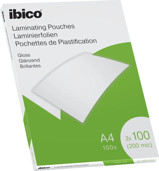 IBICO Laminiertasche A4 627317 glanz, 100my 100 Stk Idealshop