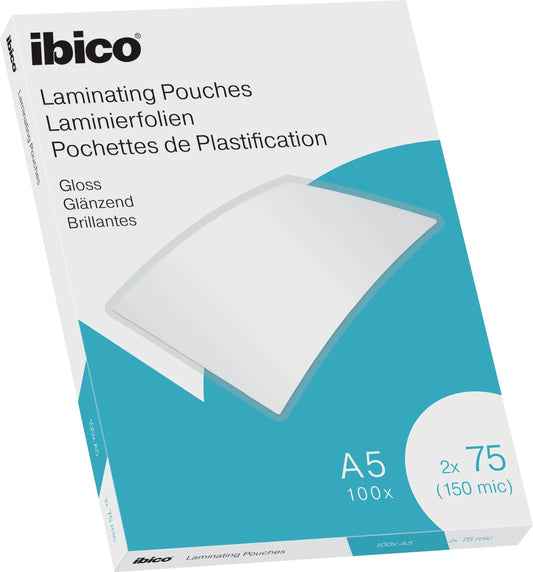 IBICO Laminiertasche A5 627314 glanz, 75my 100 Stk Idealshop