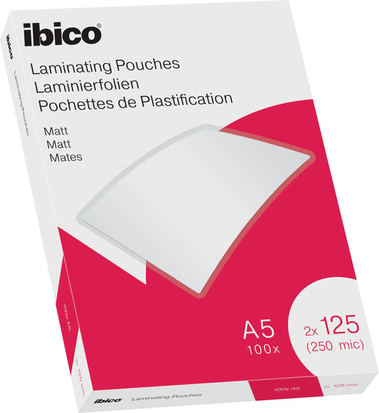 IBICO Laminiertasche A5 627322 matt, 125my 100 Stk Idealshop