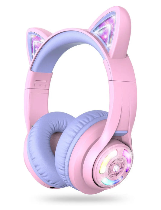 ICLEVER Cat Ear Bluetooth Headphones C04-2083N-15 BTH13, 50h, purple Idealshop
