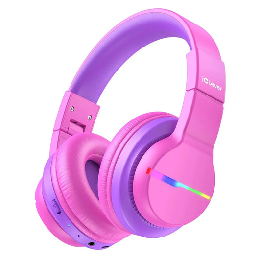 ICLEVER Kids Bluetooth Headphones C03-1702N-28 BTH12, LED, 55h, hot pink Idealshop