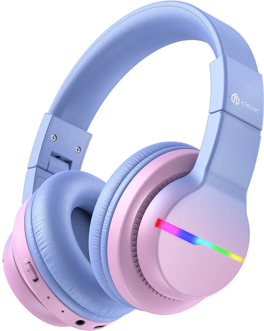ICLEVER Kids Bluetooth Headphones C03-1702N-29 BTH12, LED, gradient pink Idealshop