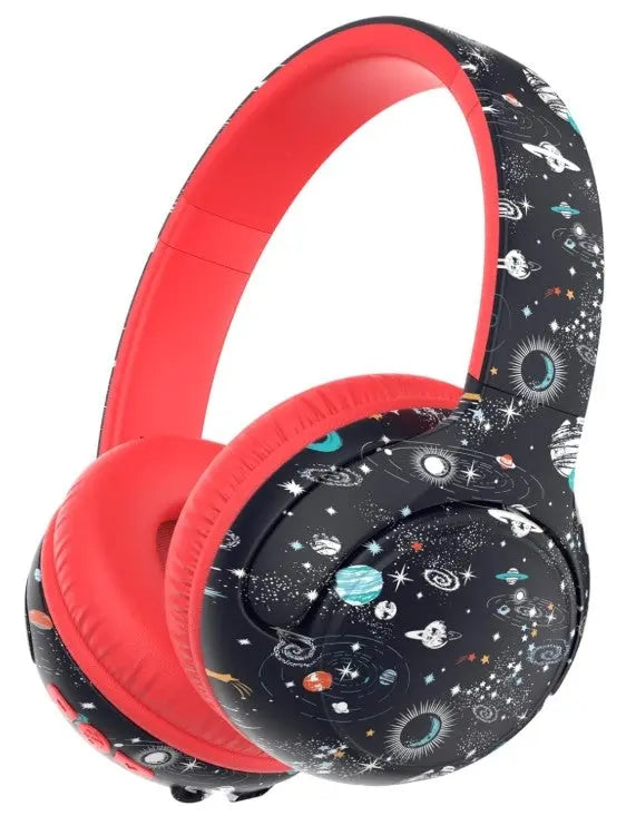 ICLEVER Kids Bluetooth Headphones C18-2083N-02 BTH27, 74h, black/red Idealshop