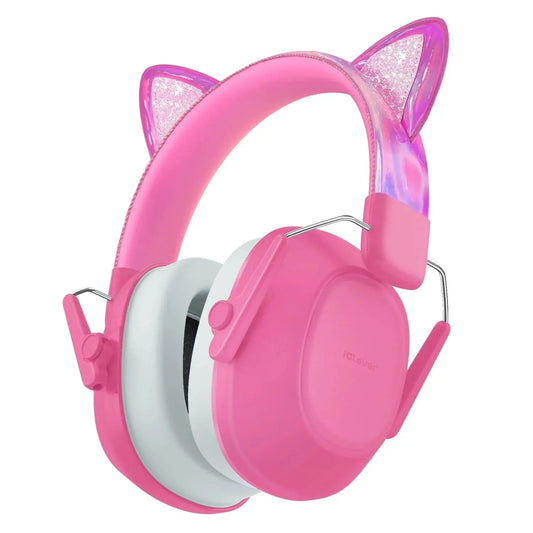 ICLEVER Noise Reduction Ear Muffs C06-2301N-12 IC-EM01, 26dB, Cat Idealshop