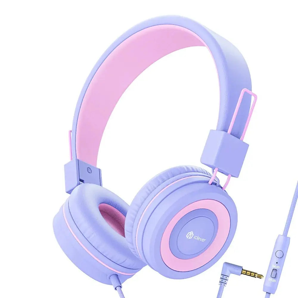 ICLEVER Wired Kids Headphones C03-2301N-03 HS14, 3,5mm, Mic, purple Idealshop