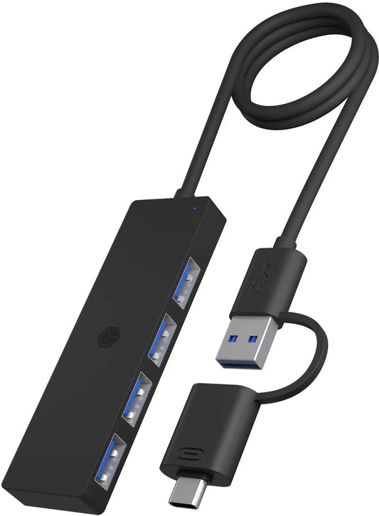 ICY BOX 4 Port USB-C/A to USB-A IB-HUB1424-C3 3.2Gen 1 Hub Idealshop