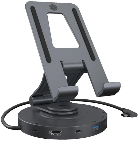ICY BOX Swivel stand & DockingStation IB-TH100-DK USB-C, HDMI, USB-A, Idealshop