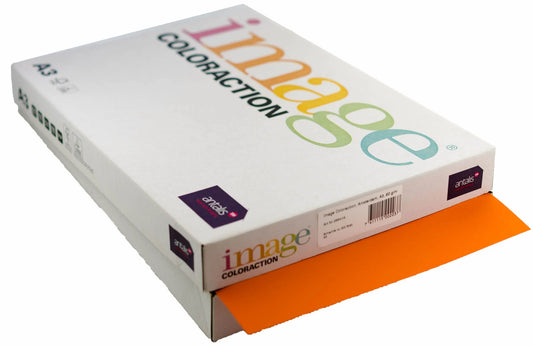 IMAGE COLORACTION Kopierpapier Amsterdam A3 266415 80g, orange 500 Blatt Idealshop