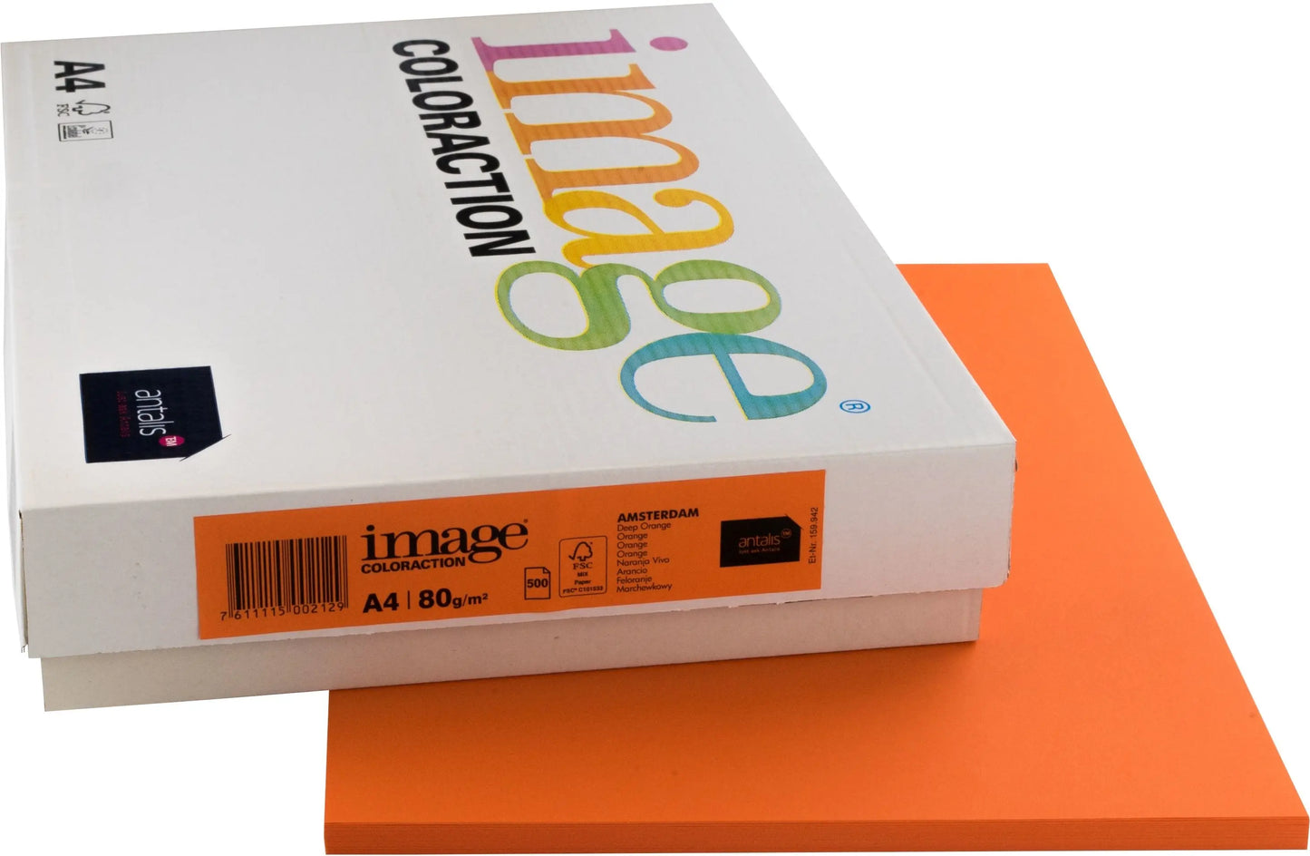 IMAGE COLORACTION Kopierpapier Amsterdam A4 274570 orange, 80g 500 Blatt Idealshop
