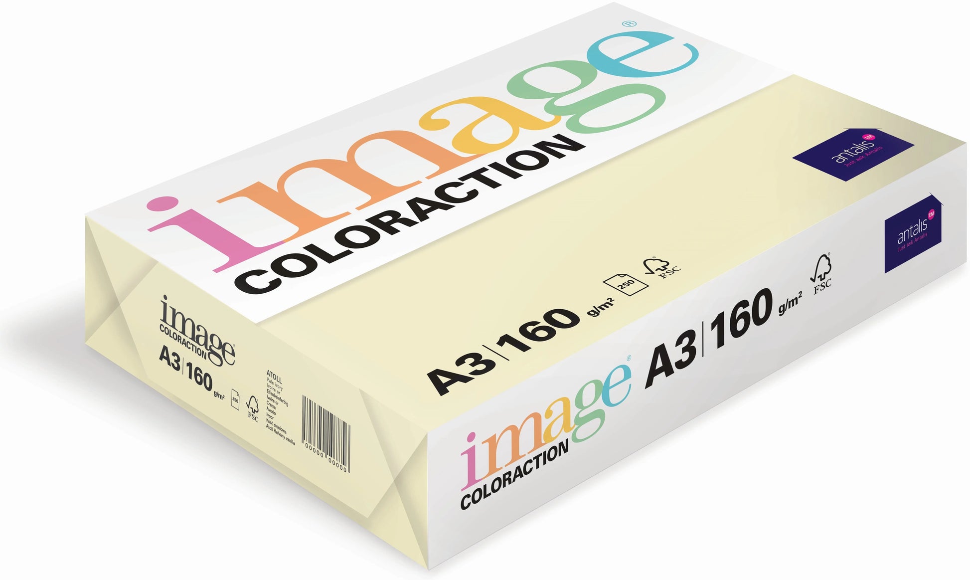 IMAGE COLORACTION Kopierpapier Atoll A3 294531 120g, elfenbein 250 Blatt Idealshop