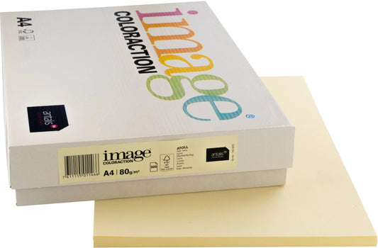 IMAGE COLORACTION Kopierpapier Atoll A4 294337 80g, elfenbein 500 Blatt Idealshop