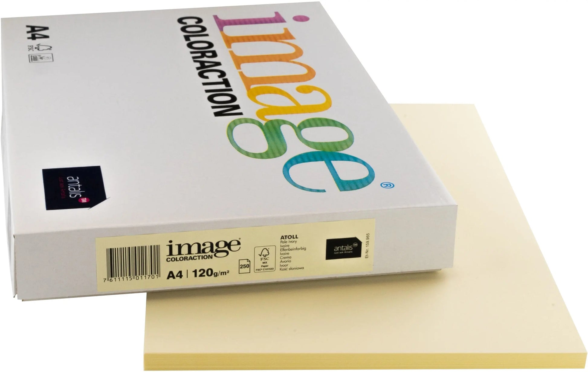 IMAGE COLORACTION Kopierpapier Atoll A4 294523 120g, elfenbein 250 Blatt Idealshop