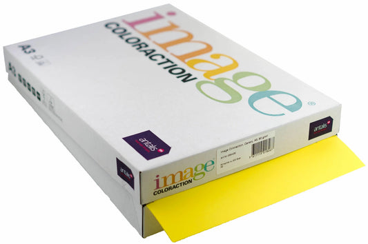 IMAGE COLORACTION Kopierpapier Canary A3 266406 80g, kanariengelb 500 Blatt Idealshop