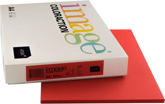 IMAGE COLORACTION Kopierpapier Chile A4 266710 rot, 120g 250 Blatt Idealshop