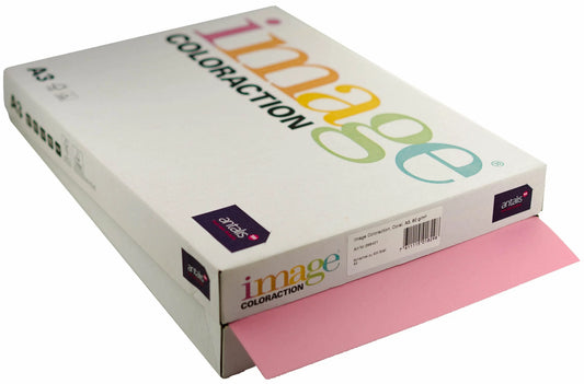 IMAGE COLORACTION Kopierpapier Coral A3 266421 80g, rosa 500 Blatt Idealshop
