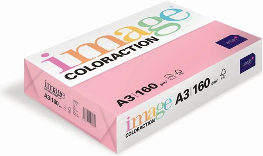 IMAGE COLORACTION Kopierpapier Coral A3 285139 160g, rosa 250 Blatt Idealshop