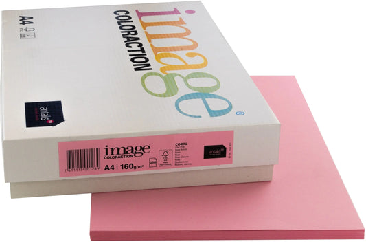 IMAGE COLORACTION Kopierpapier Coral A4 266734 160g, rosa 250 Blatt Idealshop