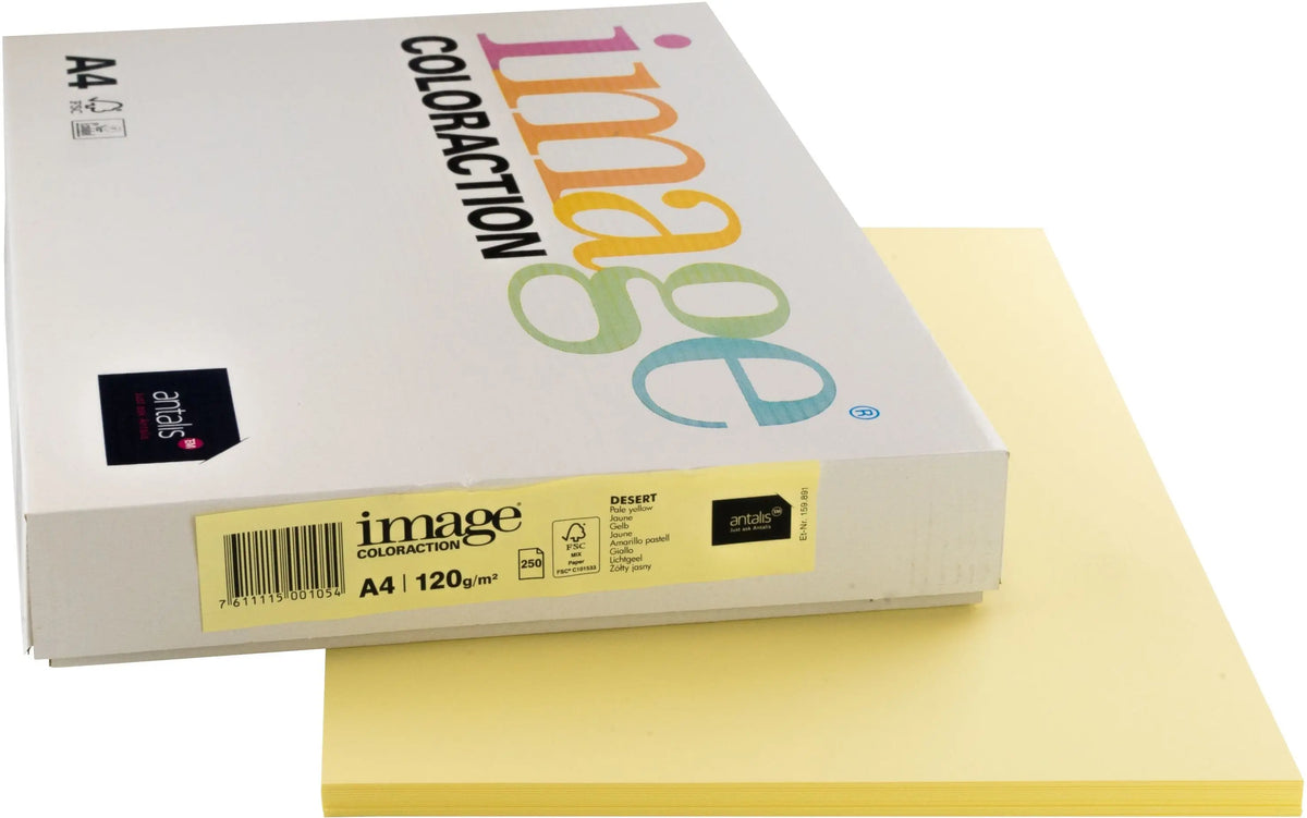 IMAGE COLORACTION Kopierpapier Desert A4 266644 120g, gelb 250 Blatt Idealshop