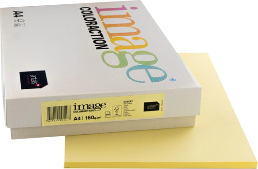 IMAGE COLORACTION Kopierpapier Desert A4 266716 160g, gelb 250 Blatt Idealshop