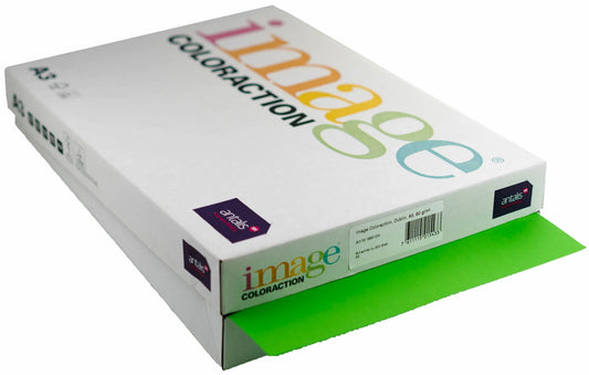 IMAGE COLORACTION Kopierpapier Dublin A3 385124 80g, dunkelgrün 500 Blatt Idealshop