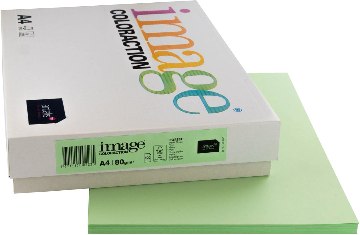 IMAGE COLORACTION Kopierpapier Forest A4 274581 80g, grün 500 Blatt Idealshop