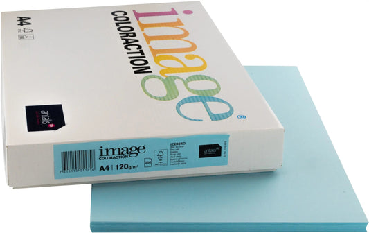 IMAGE COLORACTION Kopierpapier Iceberg A4 294528 120g, eisblau 250 Blatt Idealshop