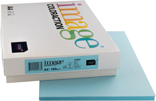 IMAGE COLORACTION Kopierpapier Iceberg A4 294544 eisblau, 160g 250 Blatt Idealshop