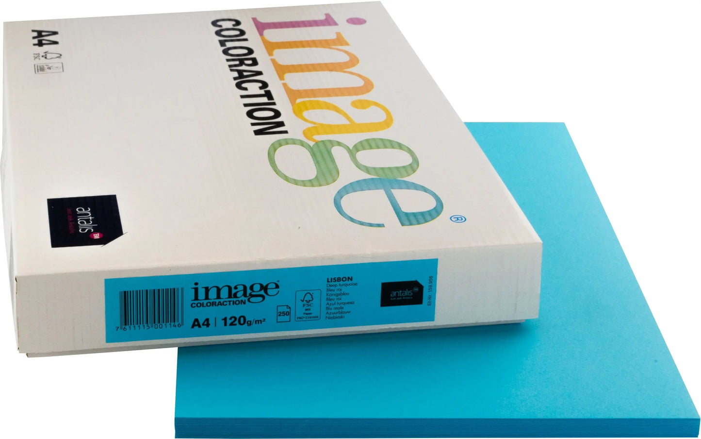 IMAGE COLORACTION Kopierpapier Lisbon A4 266680 königsblau, 120g 250 Blatt Idealshop