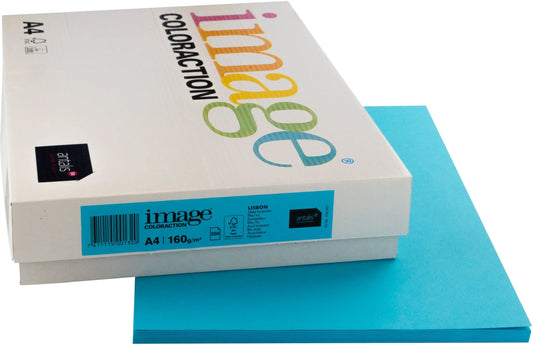 IMAGE COLORACTION Kopierpapier Lisbon A4 266752 königsblau, 160g 250 Blatt Idealshop