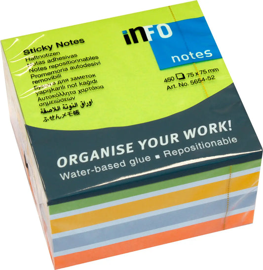 INFO      Haftnotizen Cube       75x75mm Idealshop