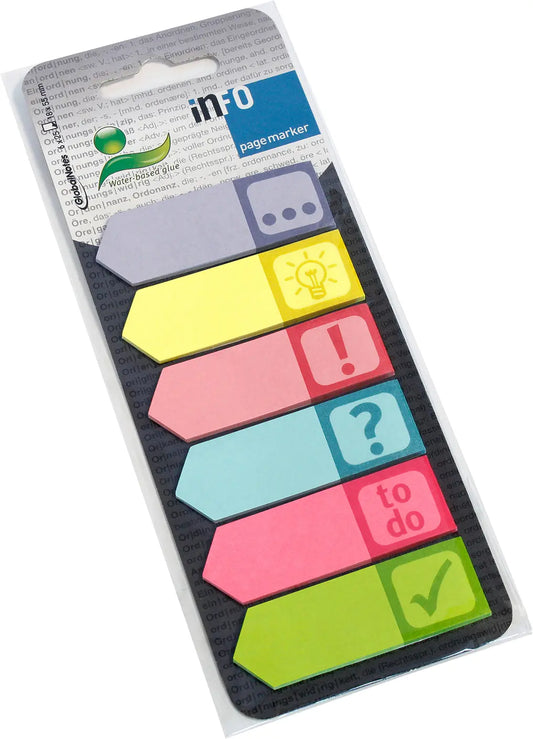 INFO Page Marker 18x55mm 5672-90 Symbols, 6x25 Blatt Idealshop