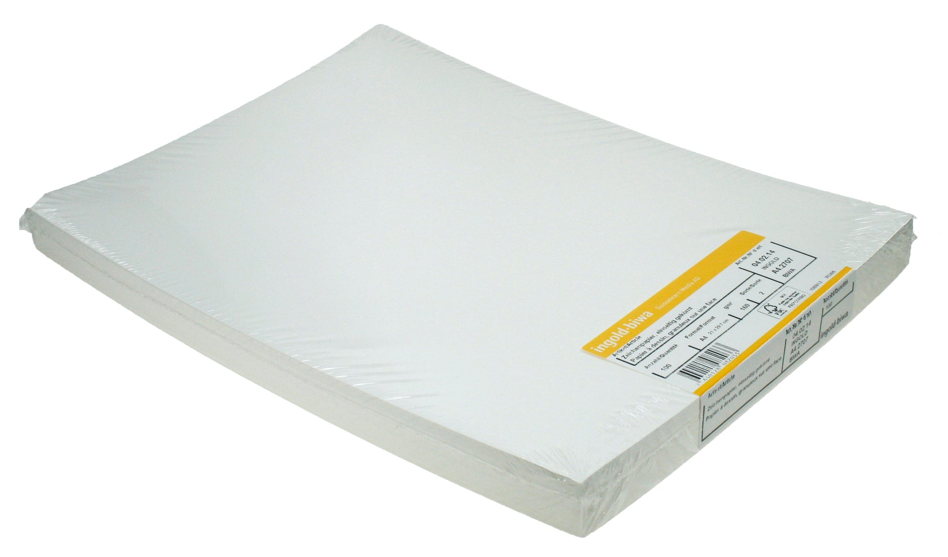 INGOLD-BIWA Zeichenpapier A4 04.02.14 160g, blanko 100 Blatt Idealshop