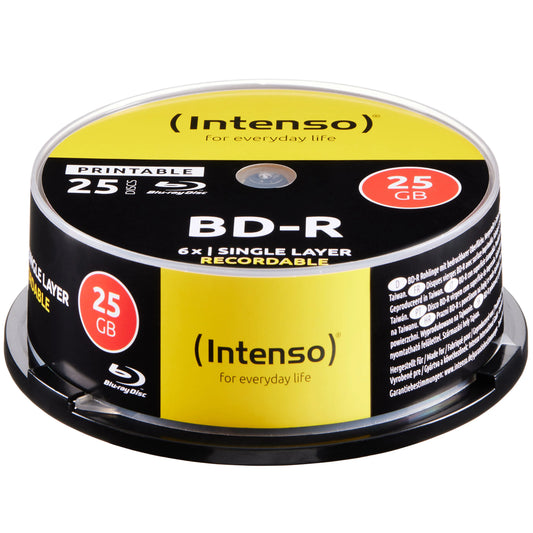 INTENSO Blue-ray 25 GB, 6x, Print. 5101114 Cake Box 25 Discs Idealshop