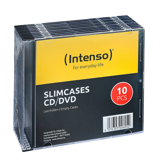 INTENSO CD / DVD Empty Slim Case 9001602 10 pcs. Idealshop
