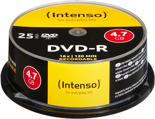 INTENSO DVD-R Cake Box 4.7GB 4101154 16X 25 Pcs Idealshop
