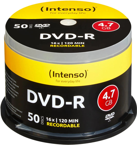 INTENSO DVD-R Cake Box 4.7GB 4101155 16x 50 Pcs Idealshop