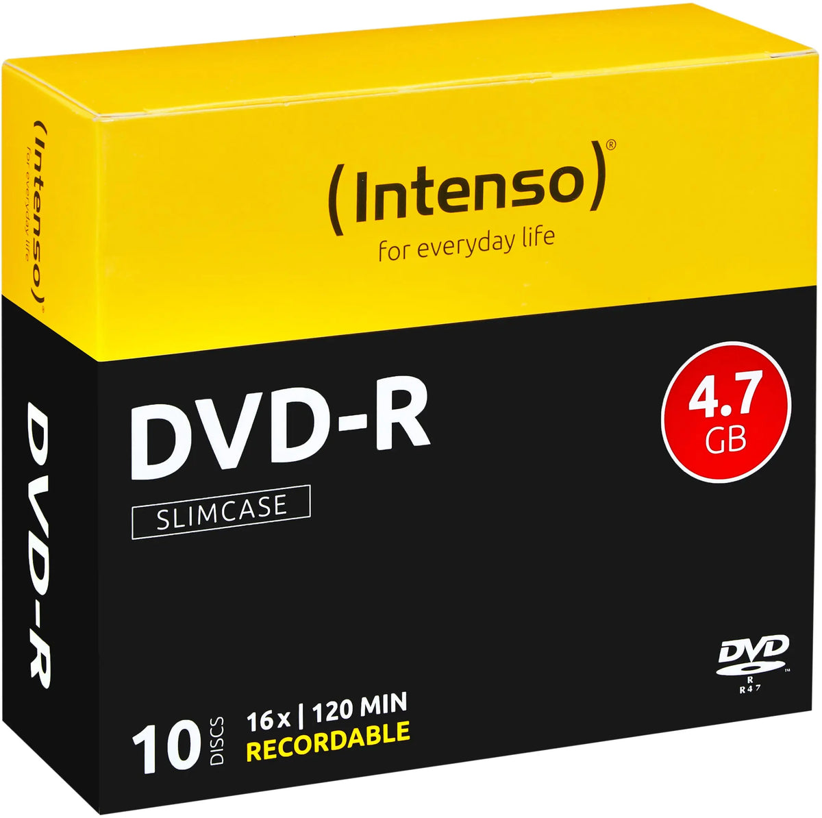 INTENSO DVD-R Slim 4.7GB 4101652 16X 10 Pcs Idealshop