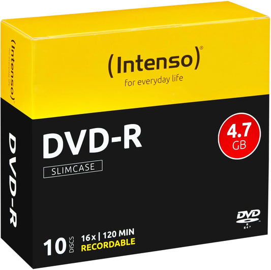 INTENSO DVD-R Slim 4.7GB 4101652 16X 10 Pcs Idealshop